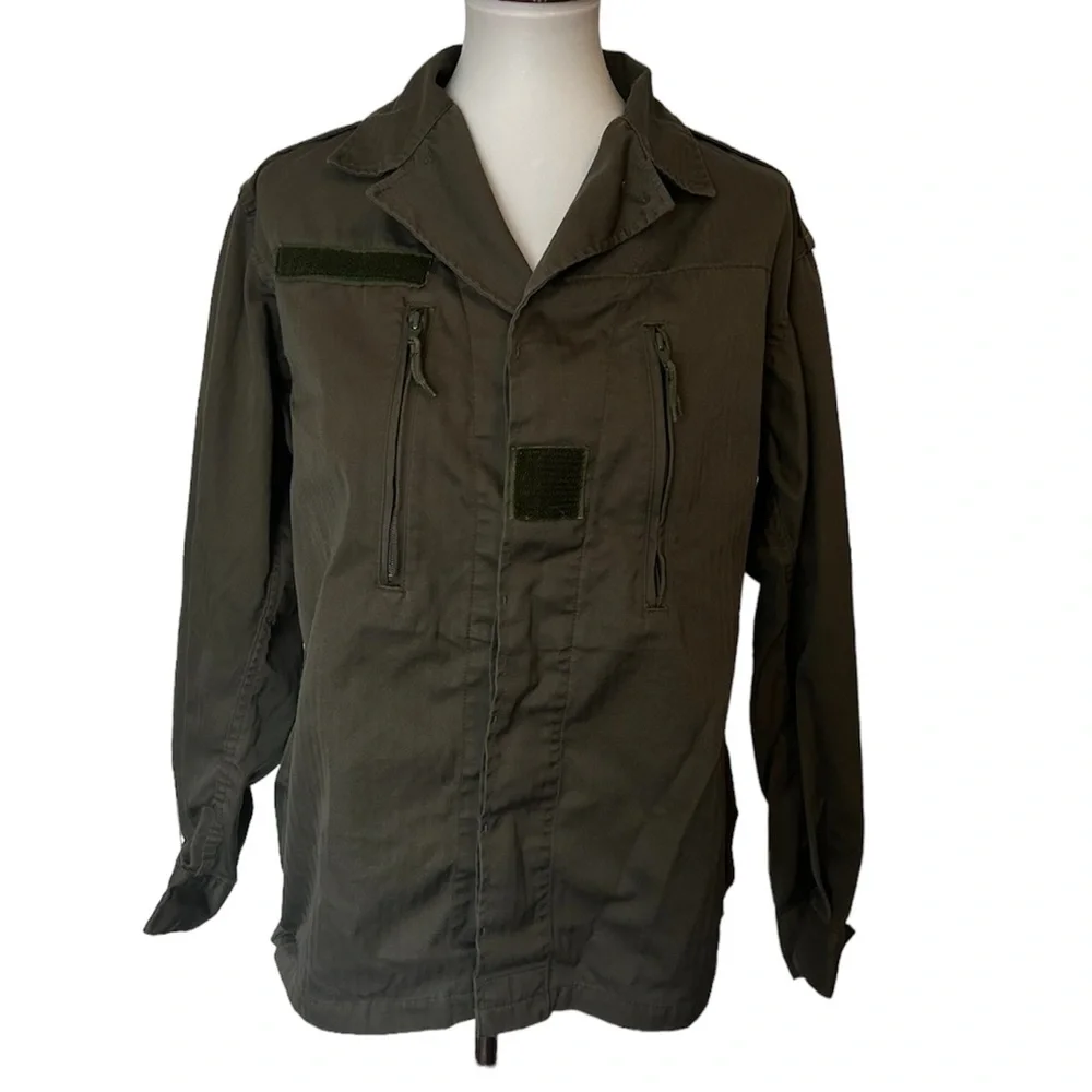 Vintage Men’s French Military Jacket Socovet Bais 1994 khaki green size 104m - Picture 1 of 7
